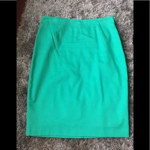 THE LIMITED Aqua/Green Pencil Skirt